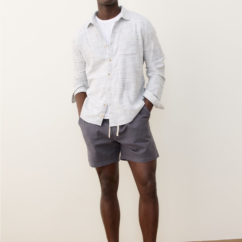 Marine Layer Stretch Selvage Long Sleeve Shirt Size L